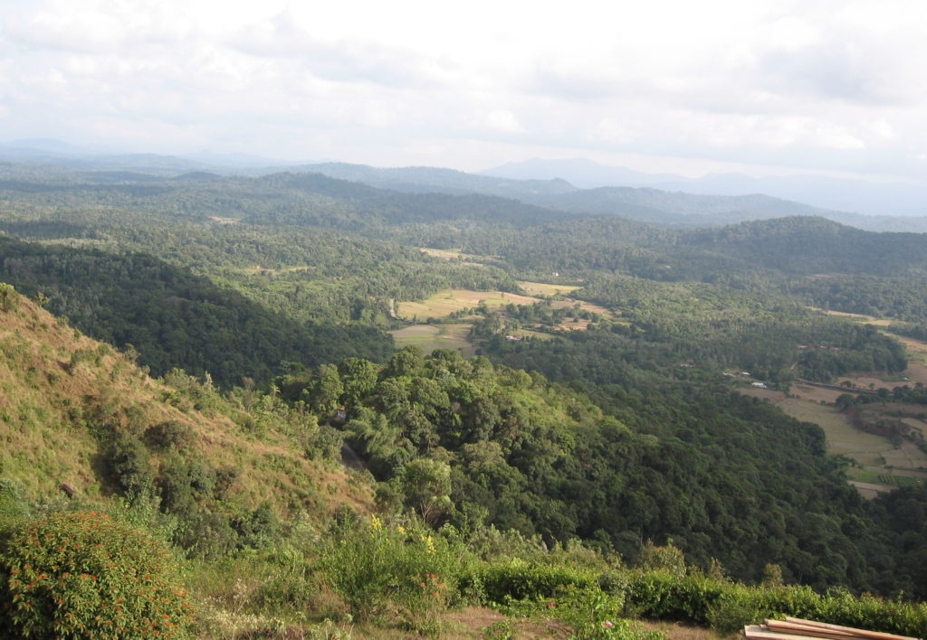 View from Rajas Seat, Coorg, India